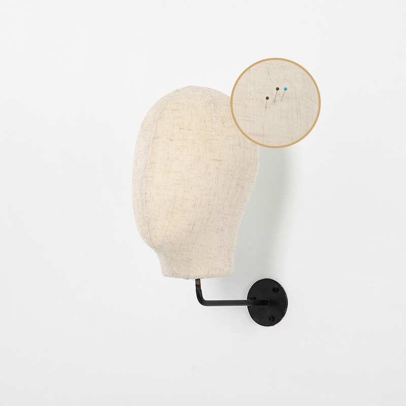 Soporte de exhibición de molde para cabeza de sombrero montado en la pared para colgar peluca femenina, molde para cabeza, soporte para sombrero, soporte para sombrero, soporte para cabeza, soporte para velo para la cabeza, soporte para colgar en la pared