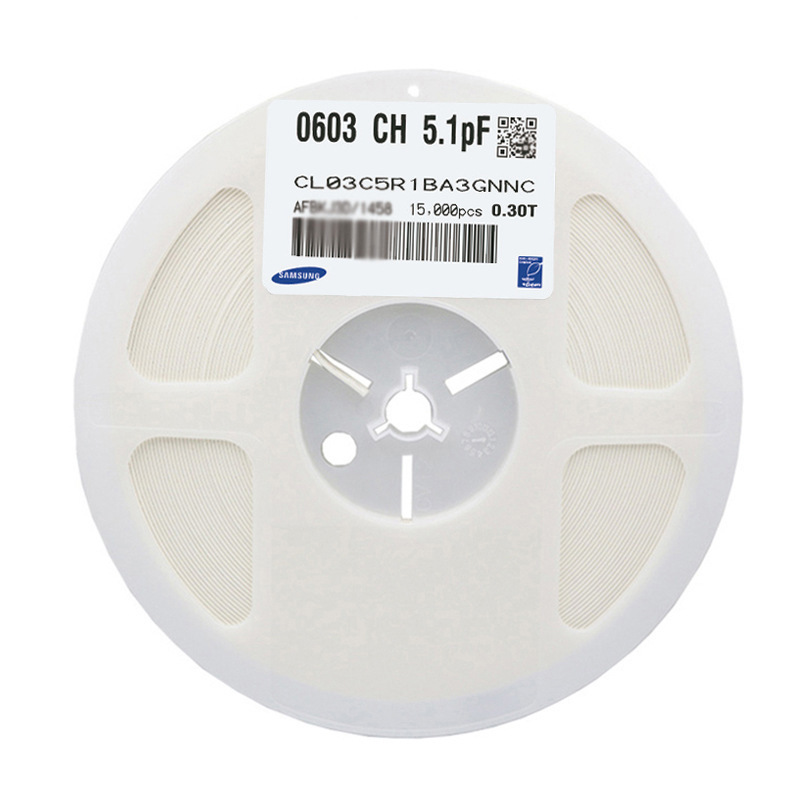 现货 三星贴片电容0201 5.1PF 25V NPO ±0.1pF CL03C5R1BA3GNNC