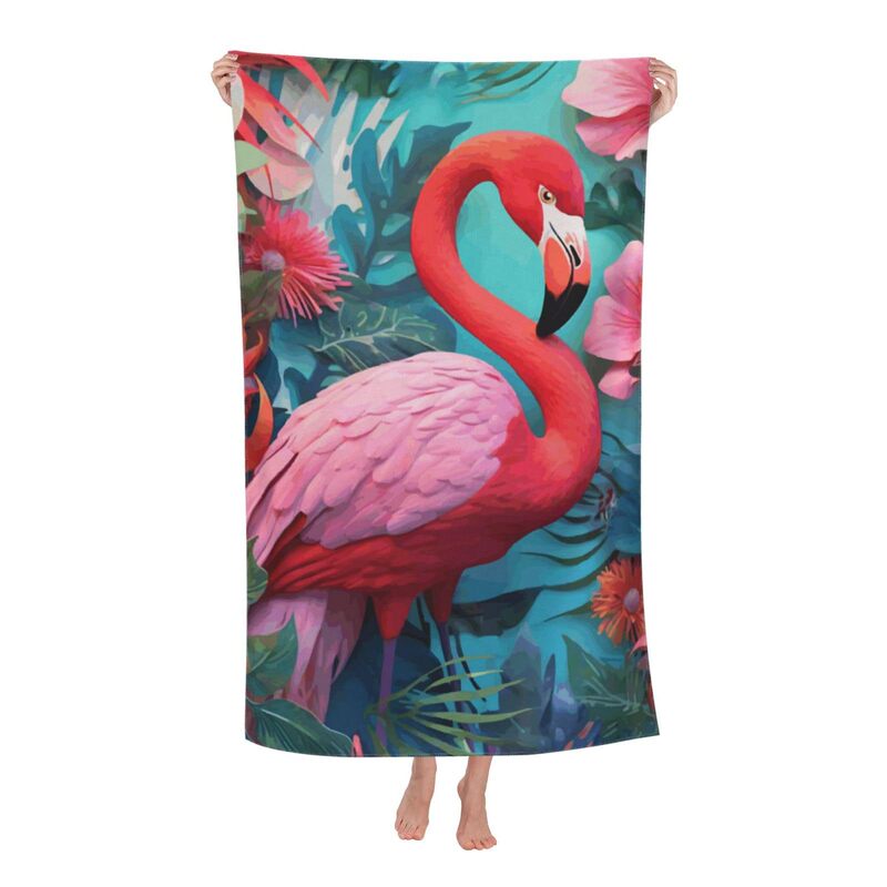 Flamingo Beach Towel Microfiber Tropical Flower Lady Quick-Dry Beach Oversized Clearance Summer Hawaiian Leaf Flamingo Beach Towel Microfiber Tropical Flower Lady Quick-Dry Beach Oversized Clearance Summer Hawaiian Leaf