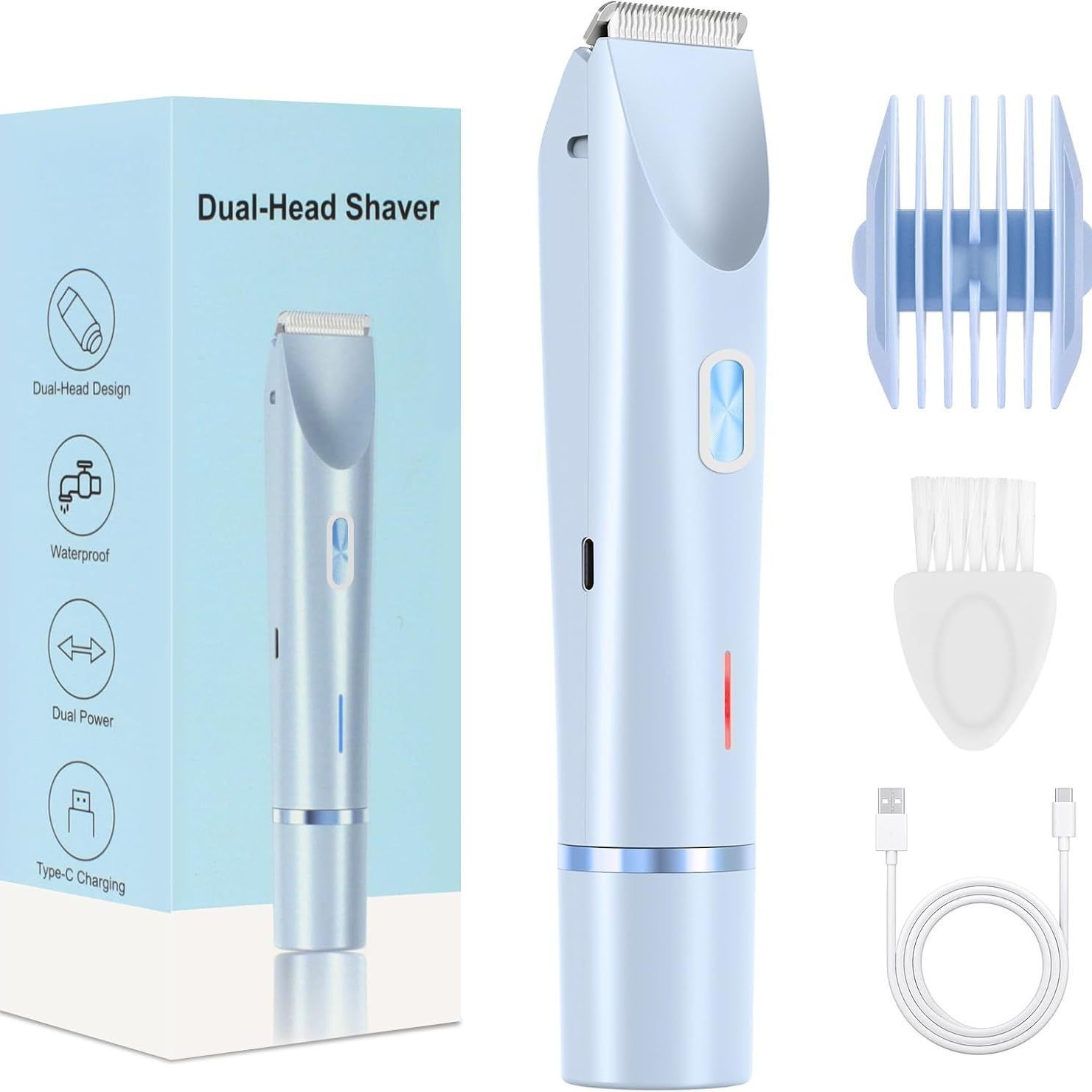 Transfronterizo Amazon depilación de cabello de doble cabeza máquina de afeitar personal de dama máquina de afeitar de cabello de depilación