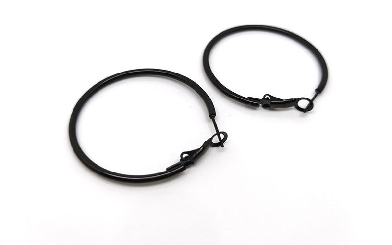 Simple Style Geometric Stainless Steel Plating Earrings 1 Pair