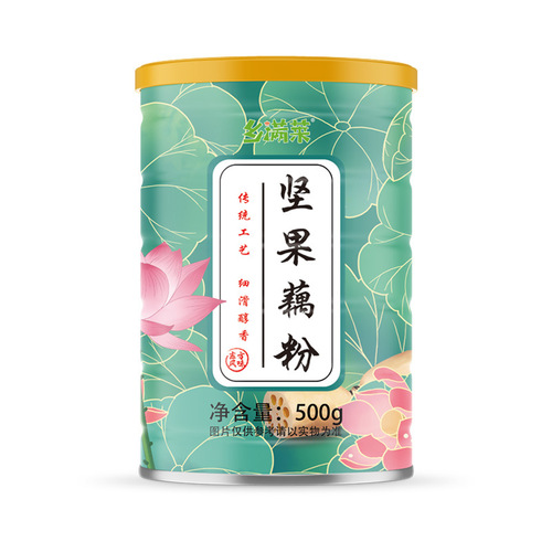 Lotus root starch, fruit pure lotus root starch soup, meal replacement, nut instant granules, lotus root and lotus seed powder for breakfast drink, lotus root starch wholesale