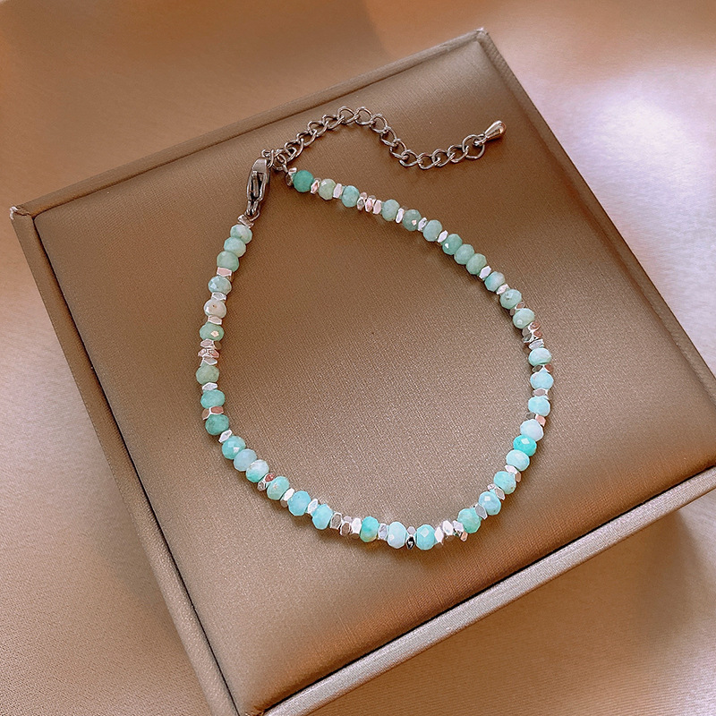 137 brazaletes - plata - azul