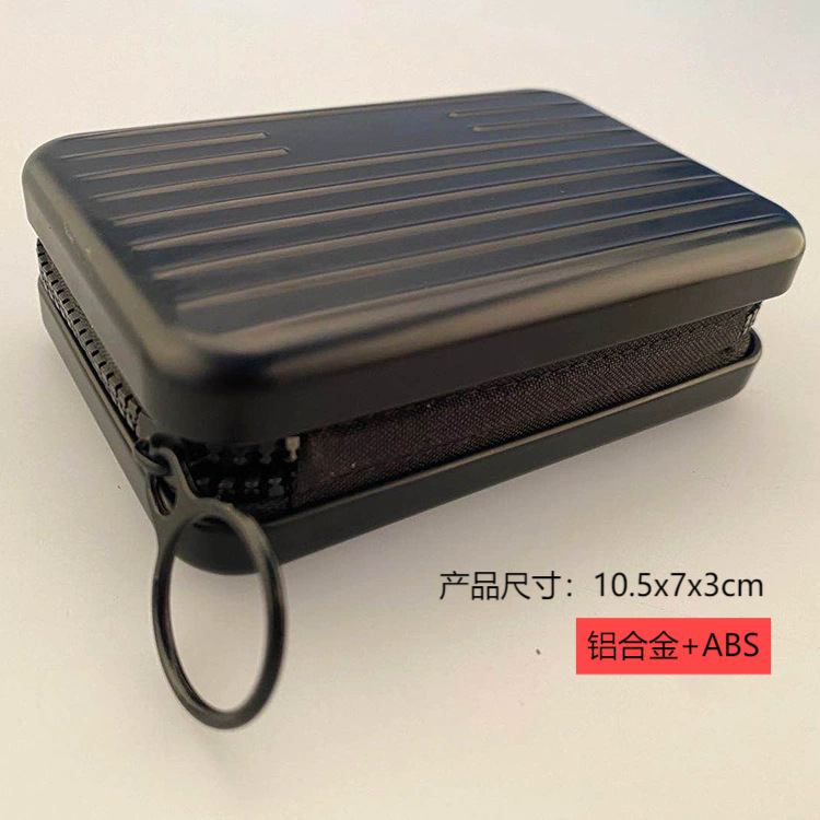 블랙 지퍼 카드 홀더