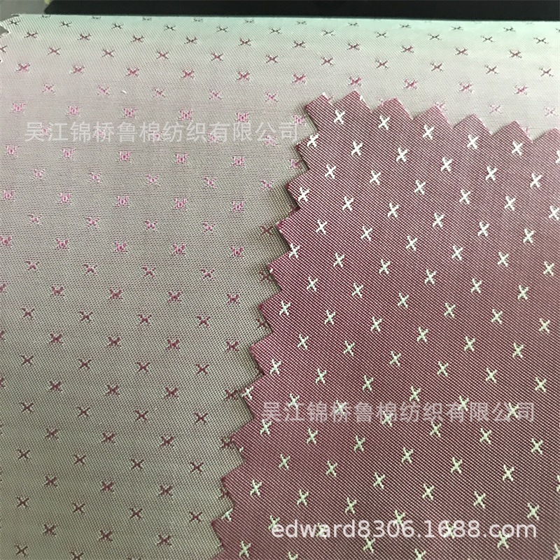 纯涤提花弹力布双色细斜纹点子印花条子色织格子防静电春亚纺里料