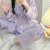 328 Фиолетовый бантик Kuromi двойной удлинённый комплект