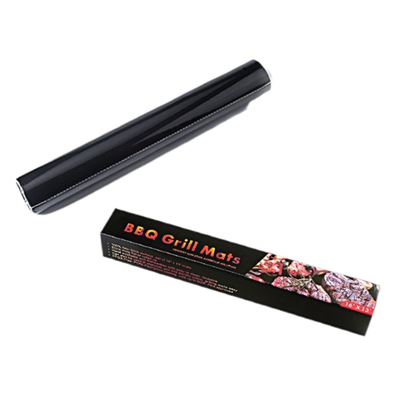 Fábrica en stock antiadherente de alta temperatura resistente teflón barbacoa estera picnic al aire libre barbacoa parrilla estera horno estera