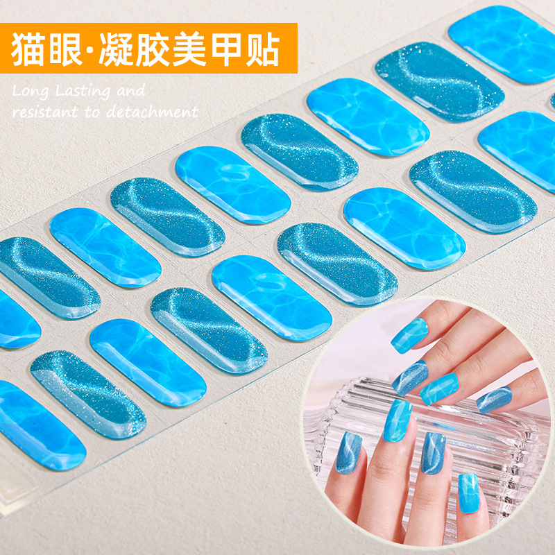 Zhengxiang Custom Gel Nail Stickers Waterproof UV Phototherapy Nail Stickers 3D Onion Powder Cat Eye Flash Nail Stickers Europe and America Zhengxiang Custom Gel Nail Stickers Waterproof UV Phototherapy Nail Stickers 3D Onion Powder Cat Eye Flash Nail Stickers Europe and America