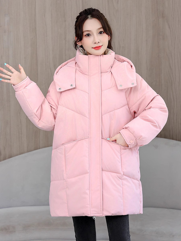 羽绒棉衣外套女2025冬季新款防风保暖加厚棉服年轻时尚遮肉棉袄|undefined