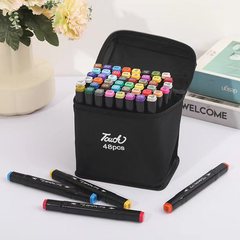 Touch dual-headed 24-color marker set paintbrush colored 80 colors 48 colors oily children's watercolor pens for students