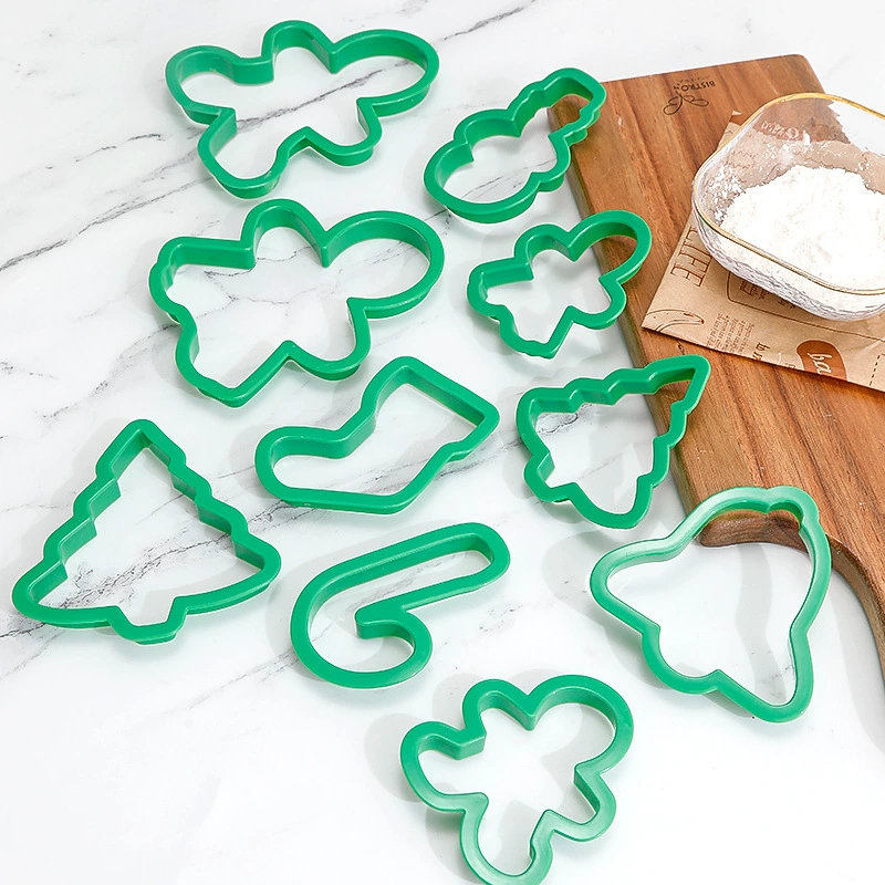 Cross-border Christmas cookies mold manufacturer wholesale digital symbol animal cookies decoration home baking tools