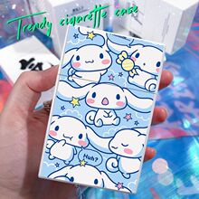 卡通布丁狗玉桂狗塑料烟盒可爱辣妹藏烟神器软硬粗烟合套