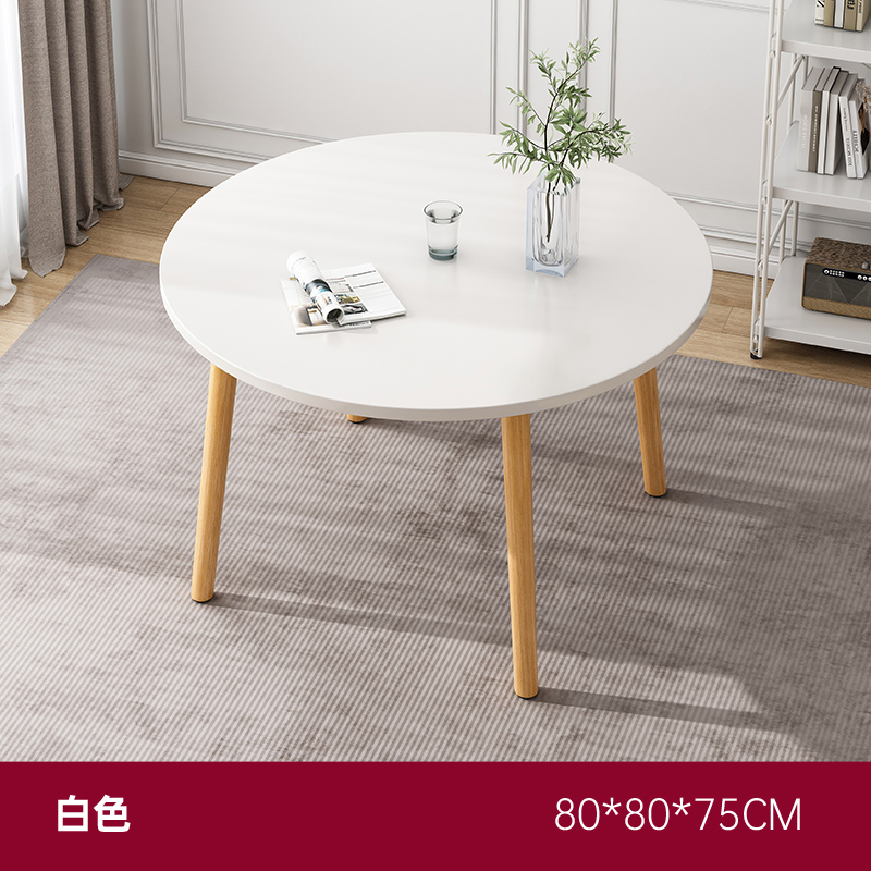 ♀▲☼✚▲♀【메인 사진★원탁] 웜화이트 80*80*75cm♀▲☼✚▲♀