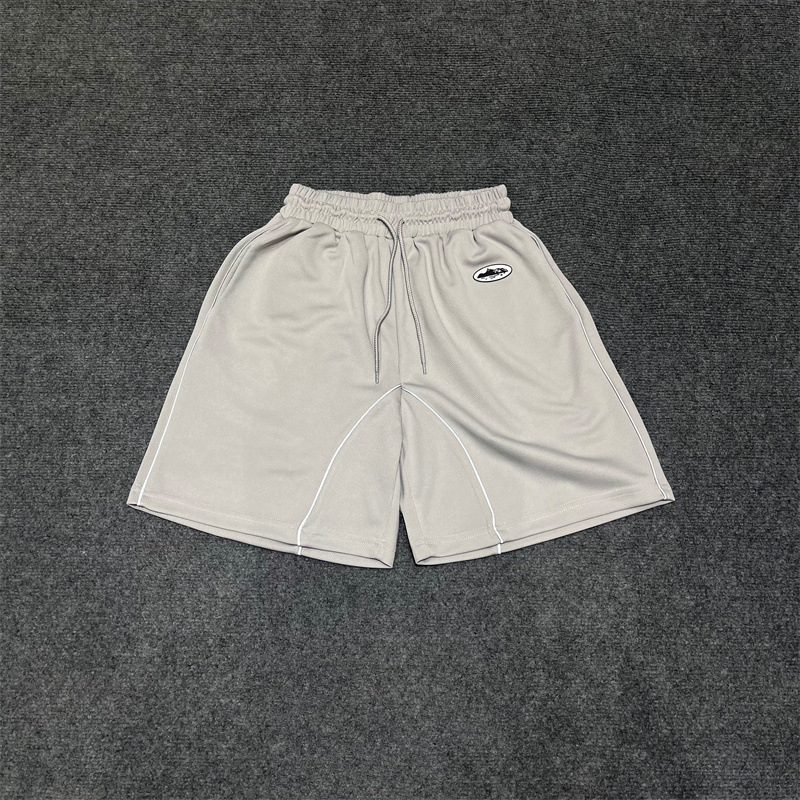 Marca de moda Alcatraz tira reflectante letra impresa camiseta de mangas cortas para hombres y mujeres callejera pantalones cortos casuales set Old Money Style