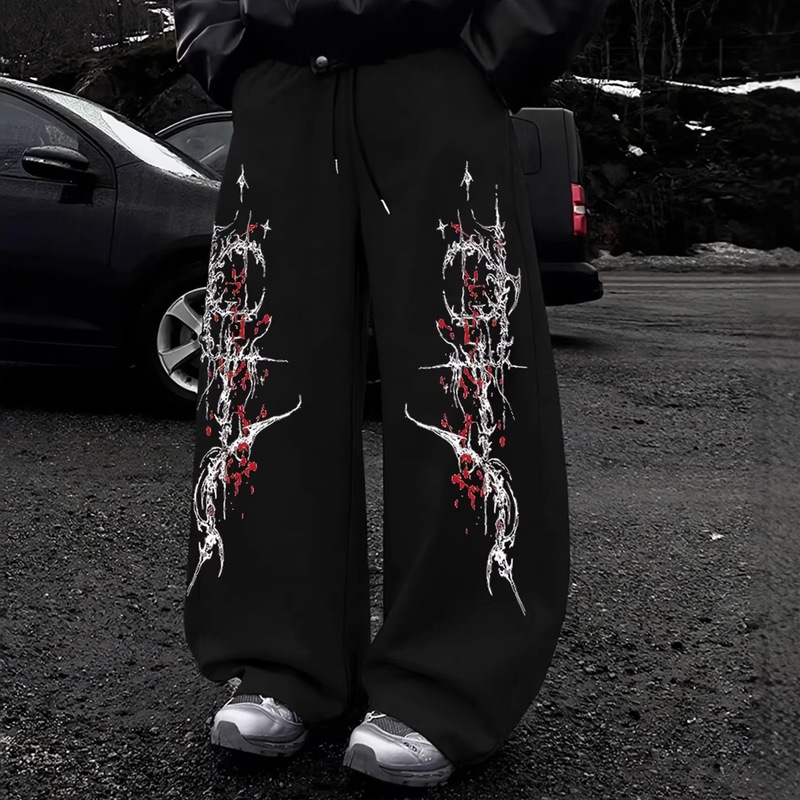 Cross-Border Amazon High Street Hip-Hop Trendy Brand Casual Pants for Men, Summer Loose Niche Straight-Leg Versatile Long Pants in Stock Cross-Border Amazon High Street Hip-Hop Trendy Brand Casual Pants for Men, Summer Loose Niche Straight-Leg Versatile Long Pants in Stock