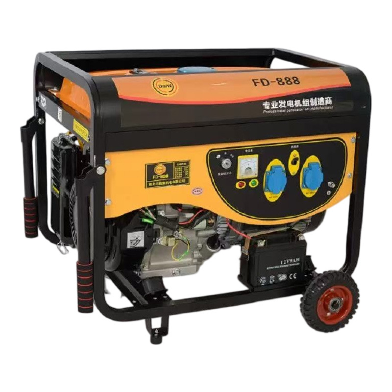 In-stock generator 220V 5KW 8KW outdoor open-frame low-noise single-phase three-phase dual-voltage gasoline generator