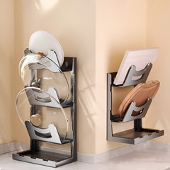 新しい多機能壁掛け鍋蓋まな板パンチフリーキッチン収納ラック棚カウンタートップ配置収納ラック