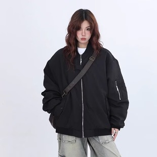 Autumn and Winter Flying Suit Coat Baseball Collar Jacket for Men and Youth American High Street Loose Punk Couple National Fashion Jacket