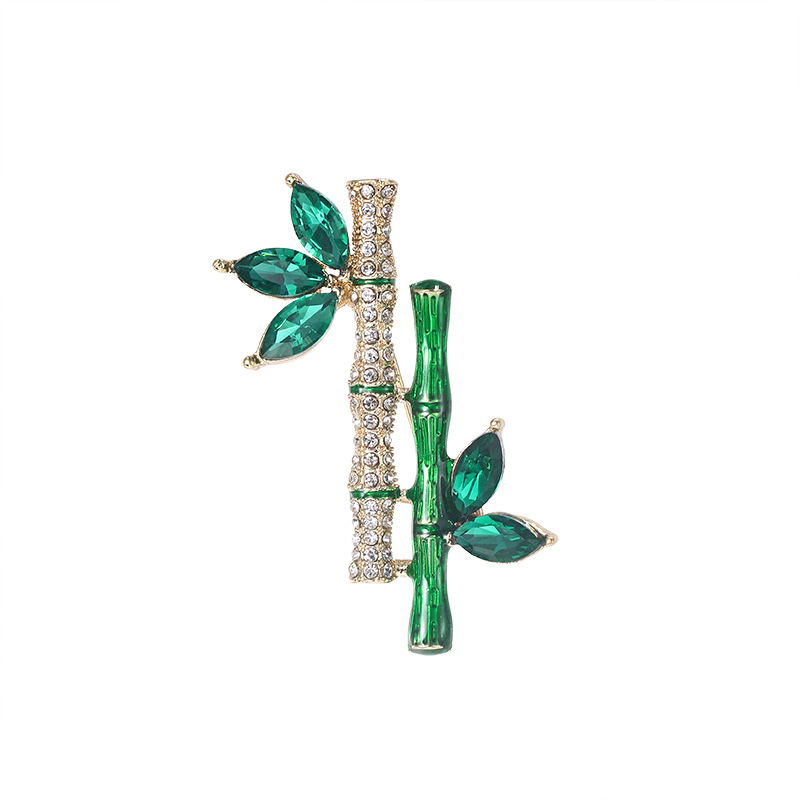 11325 평화롭게 성장하는 대나무 브로치