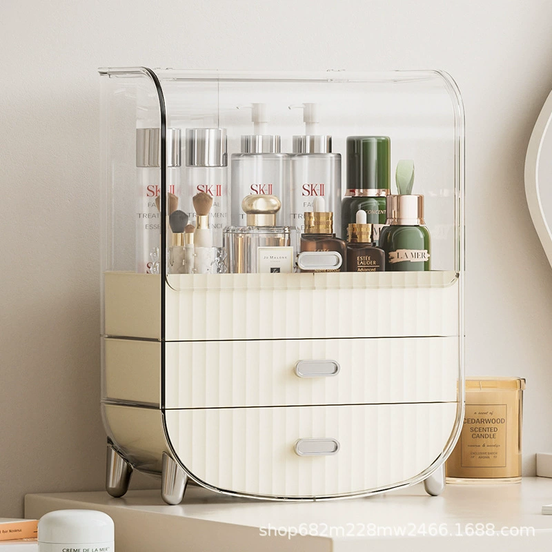 Table cosmetic storage box, storage system for skin care, lipstick