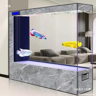 Large Wall-Mounted 2024 Light Entrance New Luxury Floor-Standing Large Fish Tank Floor-Standing Living Room Home Entry