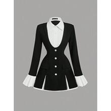 D 24424 Elegant Two Piece Shirt Dress ����������ȹ