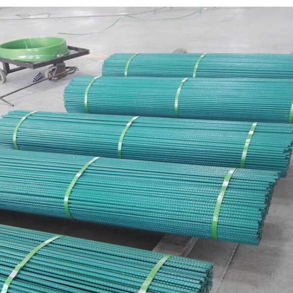 Epoxy-Coated Rebar Coastal Project Foundation Anti-Corrosion Threaded Rebar Electrostatic Spraying Epoxy Powder Threaded Rebar