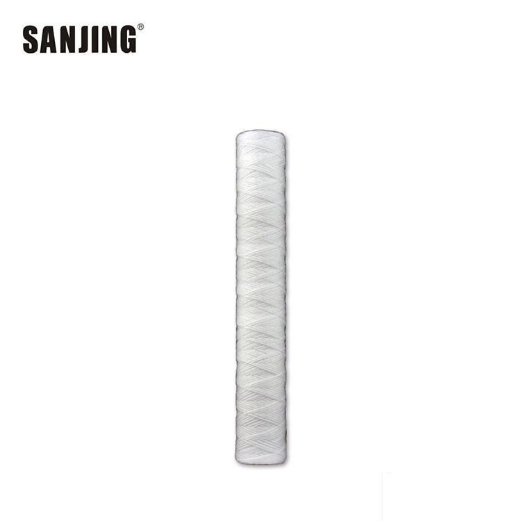 Venta al por mayor de 20 pulgadas de alambre de herida elemento de filtro de fibra de polipropileno de alambre de arena galvanoplastia química PCB fábrica electrónica consumibles núcleo de algodón