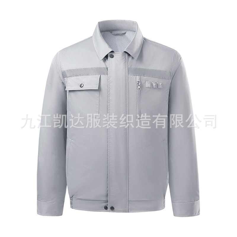 Ropa de aire acondicionado transfronterizo de doble cremallera con barra reflectante ventilador de refrigeración ropa de trabajo para hombres y mujeres soldadura eléctrica