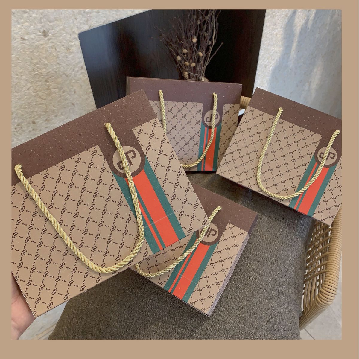 大牌男紳平角內褲莫代爾潮牌印花棉運動舒適奢侈大碼男士平行內褲