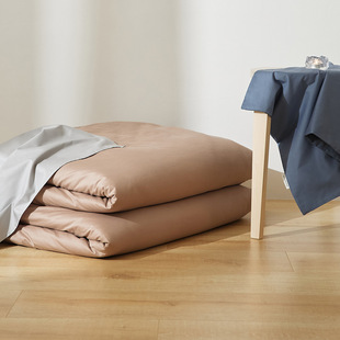 Single Product Quilt Cover Pure Color Cotton Quilt Cover Super Soft Double Cotton Quilt Cover Single Dormitory Pure Cotton Quilt Cover Three-Piece Set