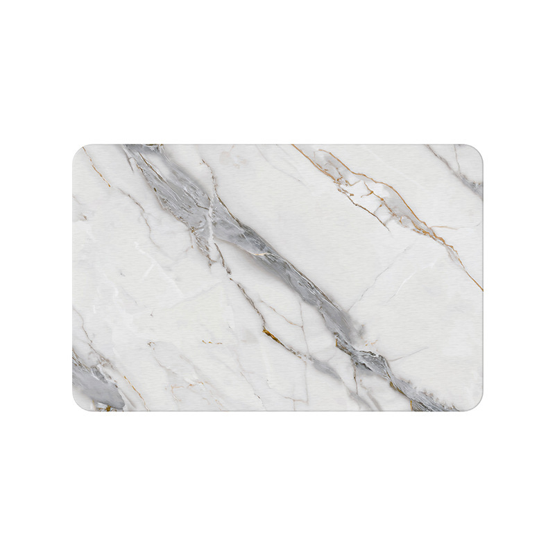 Alfombrilla de Ducha de Diatomea - Diseño de Mármol, Dura, Antideslizante y Absorbente