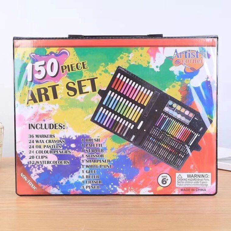 208 pinceles juegos de crayones de color para niños herramientas de arte de plomo de color para aprender cajas de regalo de temporada escolar para estudiantes