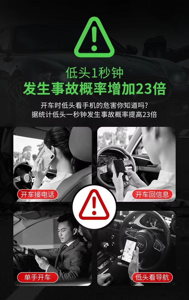 Cross-Border Temu Label-Free Sun Visor Navigation Phone Holder Direct-View Car Universal Navigation Holder