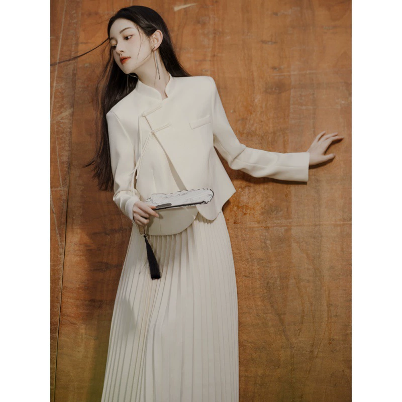 Женский костюм Тан Hanfu Китайская Республика Маленький модельный костюм Женский Улучшенный Топ Cheongsam в китайском стиле Новый костюм в национальном стиле в китайском стиле