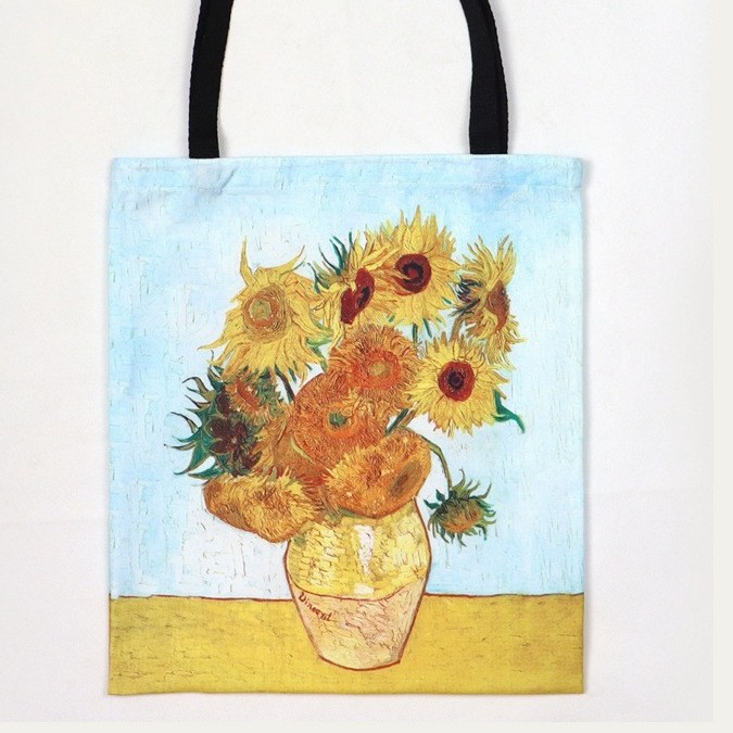Neuer grenzüberschreitender Bestseller 2025: Van Gogh Ölgemälde – Große, modische Tragetasche aus Canvas für Pendler, ideal zum Umhängen._voghion.com
