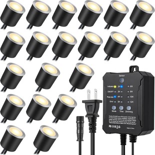 Smart Underground Light, Light-Sensitive Deck Light, Timed Underground Light, Waterproof Light, Embedded Small Underground Light String
