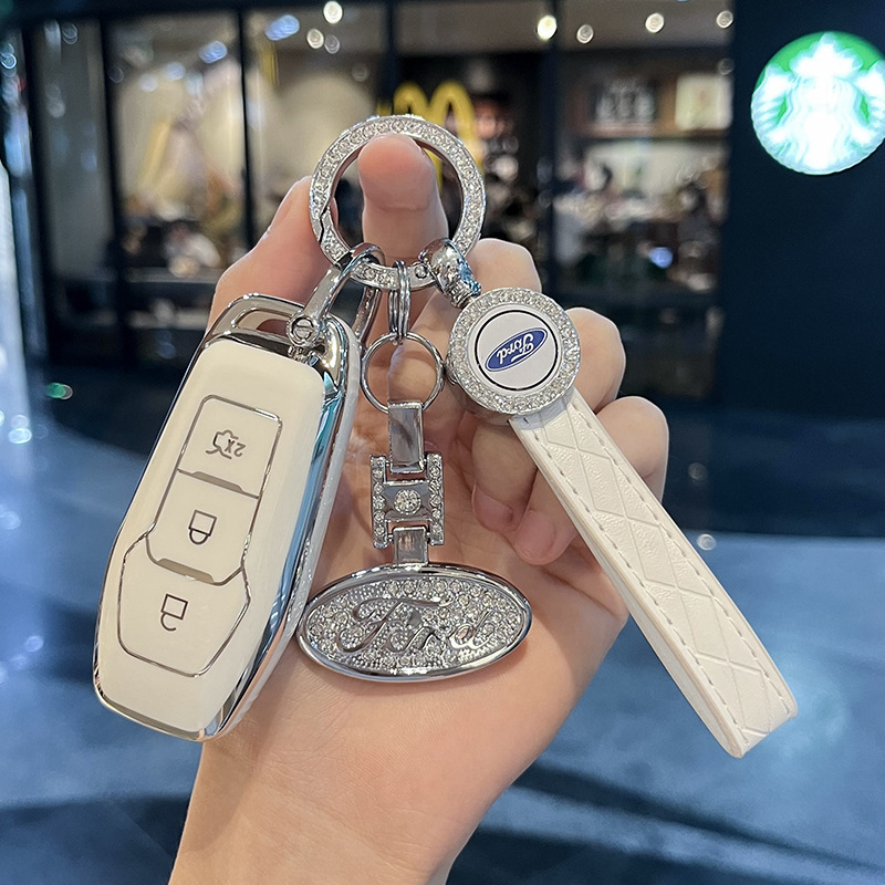 Suitable for Ford Sharp Mondeo Key Set Taurus Explorer Mustang Car Key Case Clasp Transparent