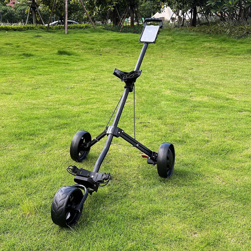 源工場ゴルフバッグ車ポータブル折り畳み可能三輪アルミ合金手押し車球場引き車|undefined