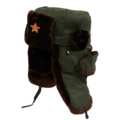 Green Cloth 195g Red Brown Velvet Sickle and Five-Pointed Star