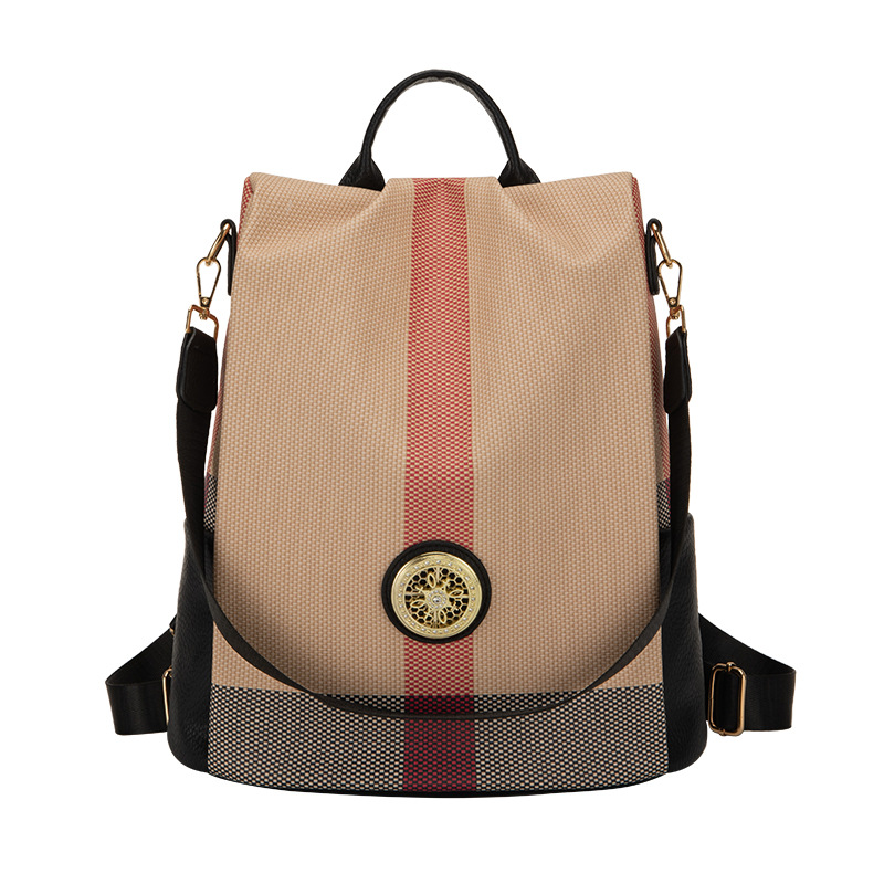 Nueva mujer nicho mochila elegante estilo de diseño de color colgante bolsa de viaje multifuncional mochila de gran capacidad