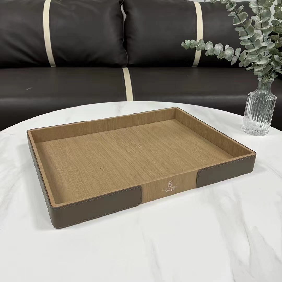 Caja de papel Wyndham sala de huéspedes de cinco estrellas cuero caja de toallas de cuero caja de consumo logotipo caja de basura