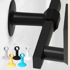 ドアストッパー、パンチフリードアストッパー、ドアハンドル衝突防止パッド、プラスチック製の浴室ドアストッパー、シリコンドアストッパー、壁トイレドアストッパー