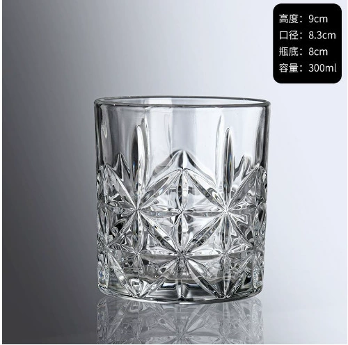 Glass capacious wineglass for whiskey, for karaoke bars