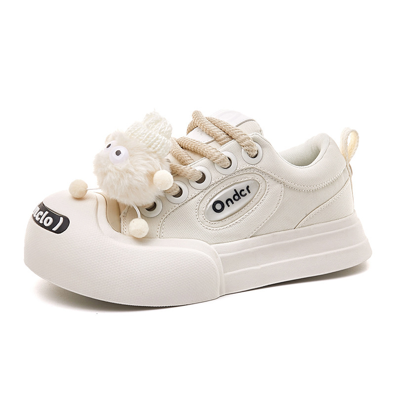 Tendencia de moda casual de alta altura baja naranja soda zapatos de lona feos nuevos zapatos casuales de lona grande