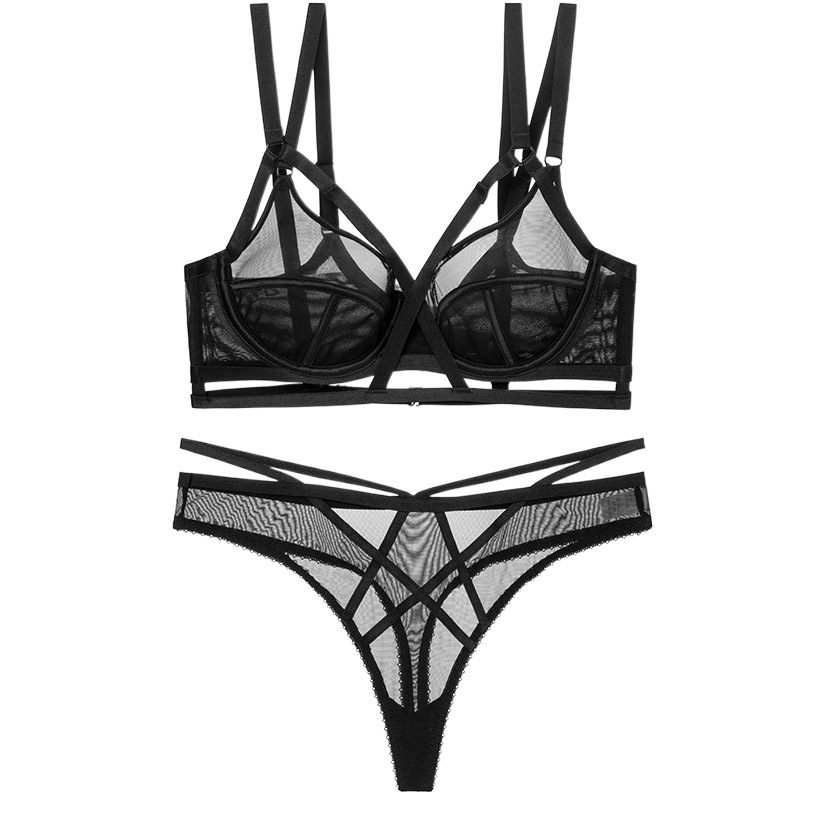 Ropa interior de encaje de comercio exterior europea y americana delgada sexy ultra-Delgado de gama alta de las mujeres sujetador traje de encaje sujetador al por mayor