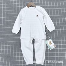 拉比小子秋冬舒绒宝宝内衣男童女童打底保暖套装