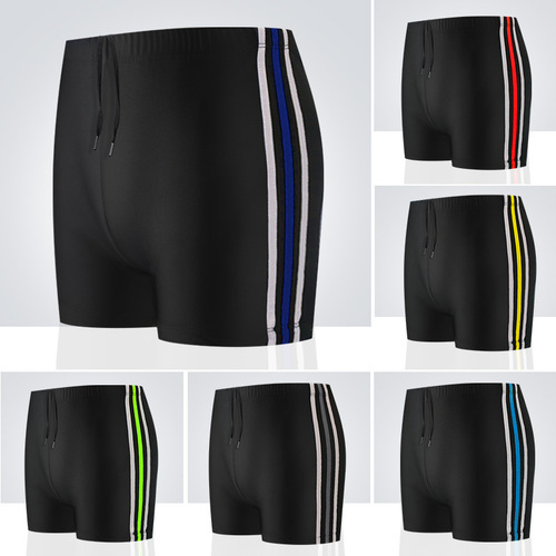 Men's swimming trunks large size boxer beach shorts hot spring anti-embarrassing quick-drying comfortable adult swimming trunks wholesale