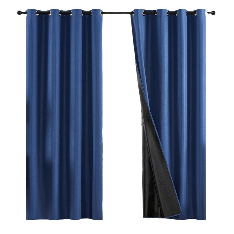 Cortina de aislamiento térmico de Amazon para dormitorios con revestimiento negro para oscurecer la cortina de reducción de ruido