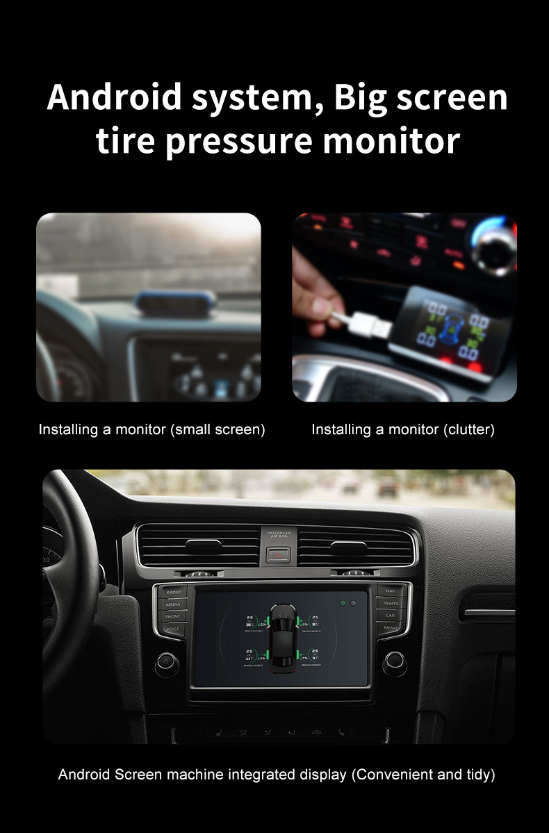 Careud/Kaiyou Motorcycle Car Mobile Phone App2 Wheels 4 Wheels 6 Wheels Bluetooth Tire Pressure Monitor Tpms